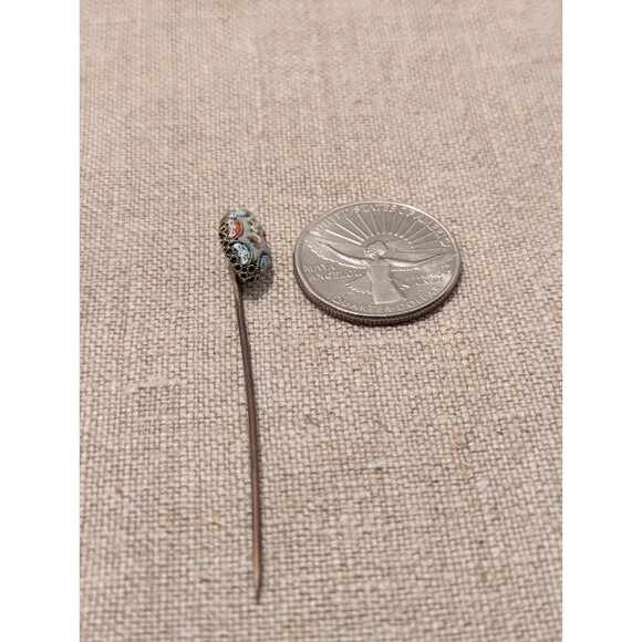 19th C. Estate Micro Mosaic Stick/Hat Pin - Picture 5 of 5